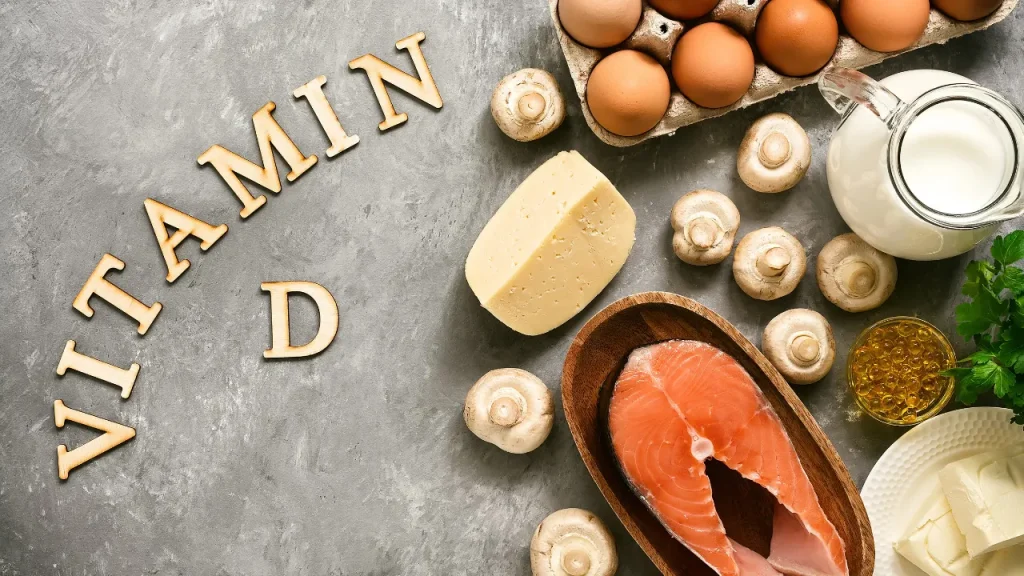 Vitamin D food items. 